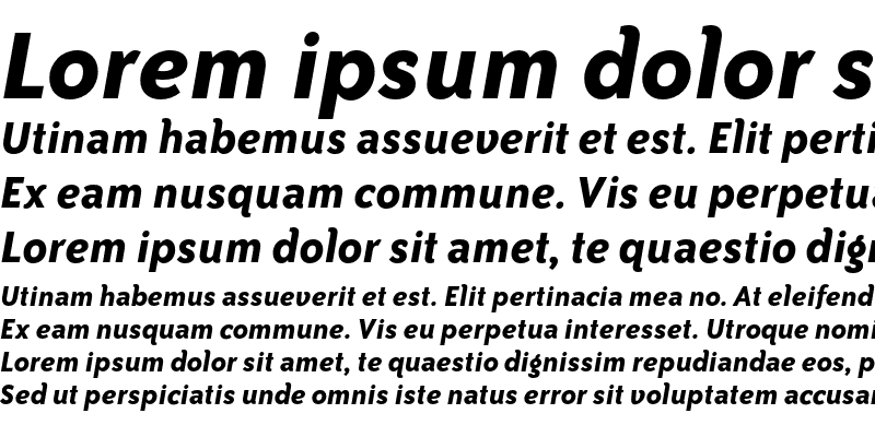 Sample of Bailey Sans ITC Bold Italic