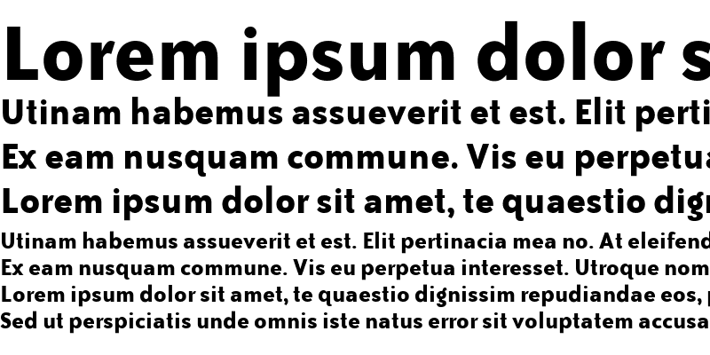 Sample of BaileySansITC Bold