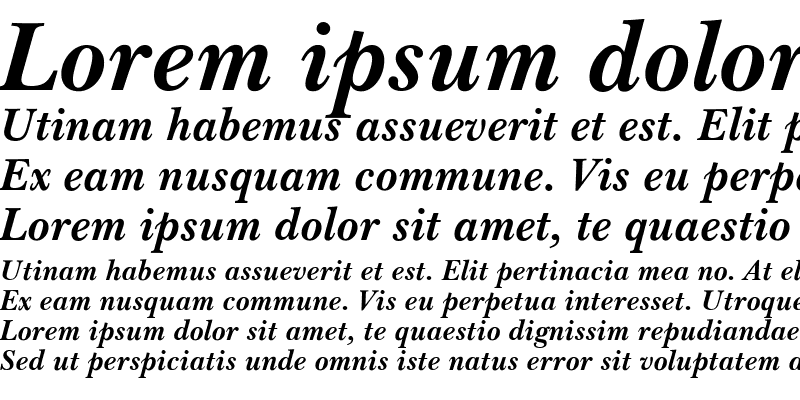 Sample of Balkan Bold Italic