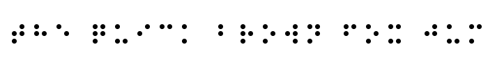 Preview of Balkan Peninsula Braille Regular