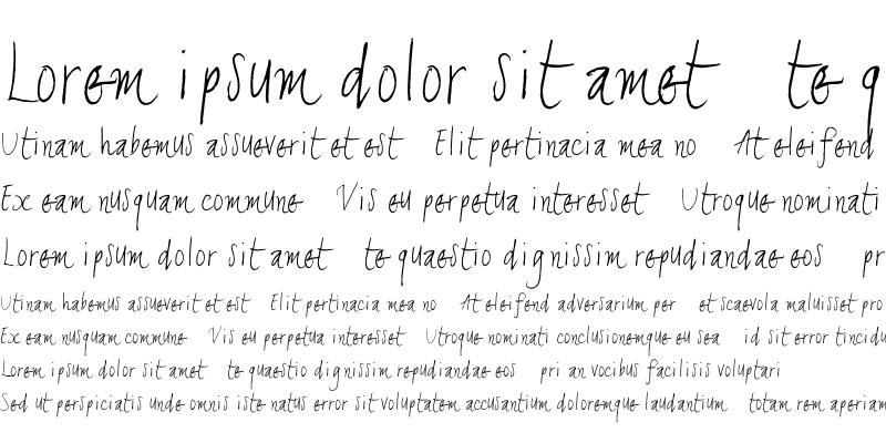 Sample of Balpen Italic