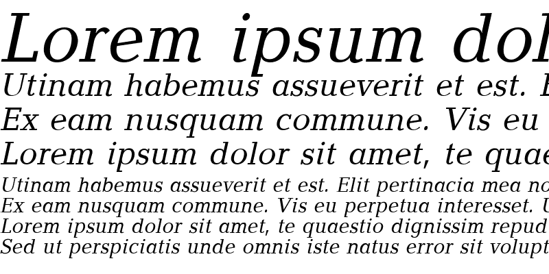 Sample of Baltica Italic