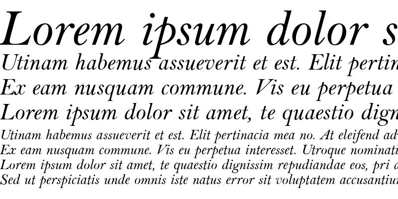 Sample of Baltimore Italic