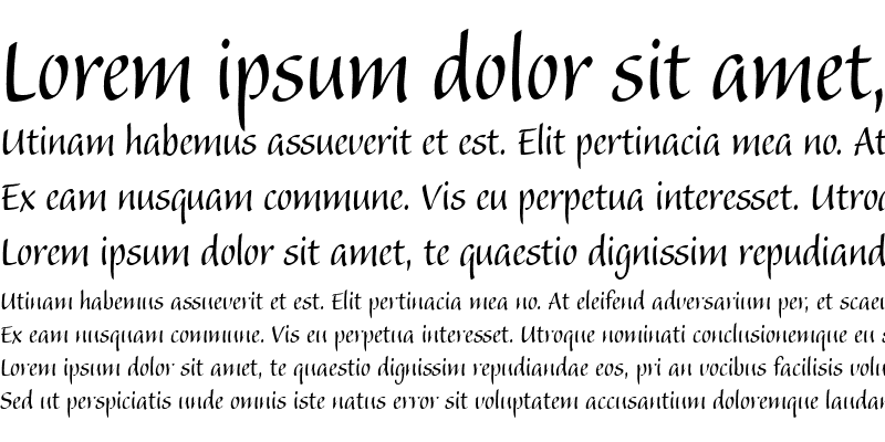 Sample of Balzano RomanItalic