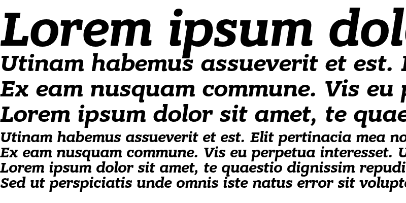 Sample of Bandera Pro Bold Italic