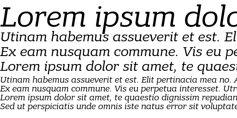 Sample of Bandera Pro Italic