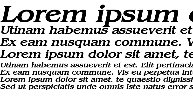 Sample of Bangle-Extended Bold Italic