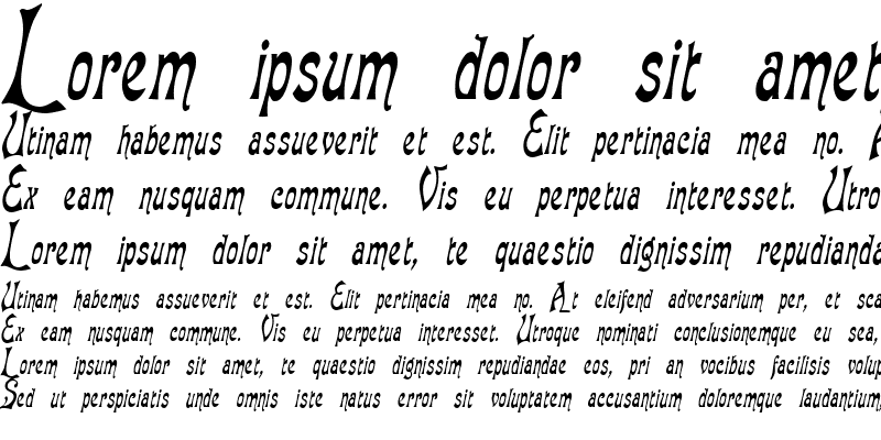 Sample of BaphometCondensed Italic