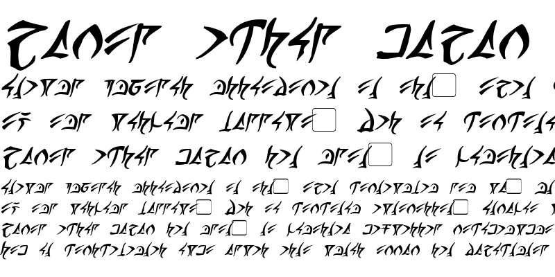 Sample of Barazhad Bold Italic