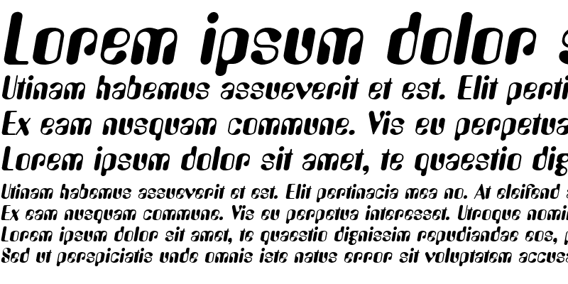 Sample of Barbarella SF Italic