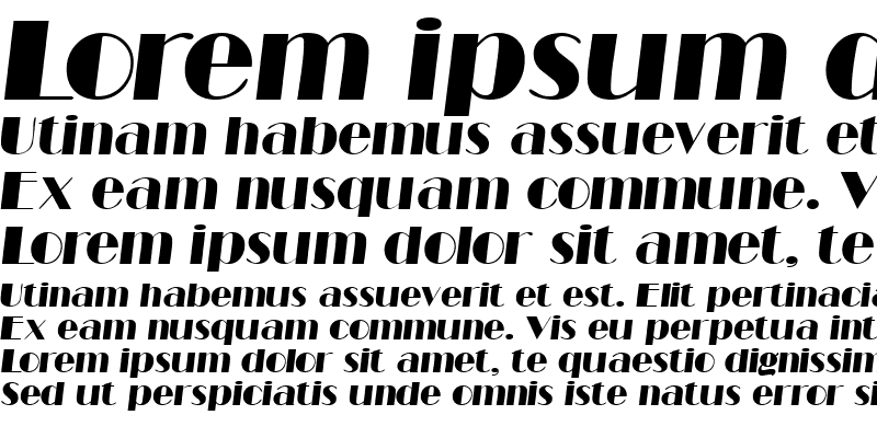 Sample of BarbeDisplaySSK Italic