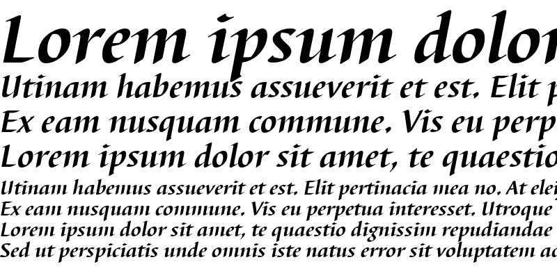 Sample of Barbedor T Bold Italic