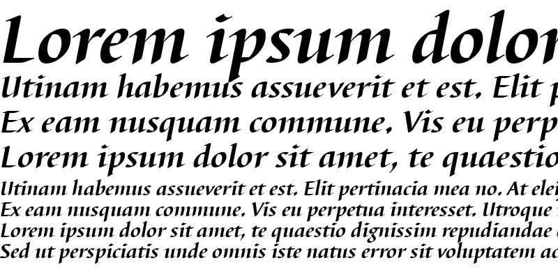 Sample of BarbedorT Bold Italic