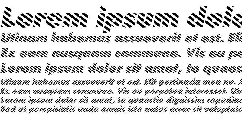 Sample of BarberPoleItalic Italic