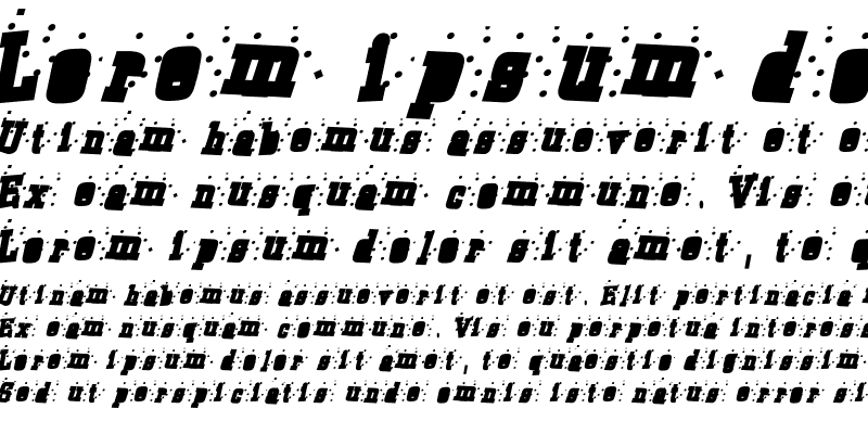 Sample of Barbs Typewriter