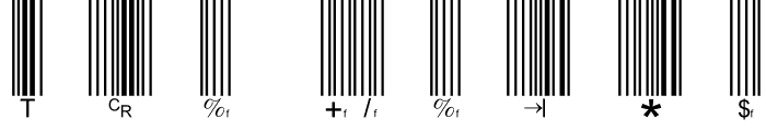 Preview of Barcode 3 of 9 Regular
