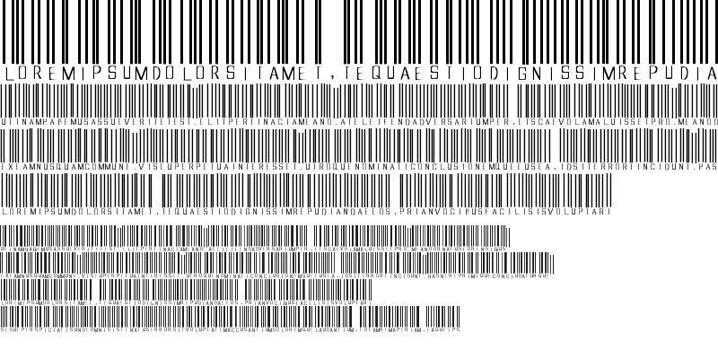 Sample of barcoded