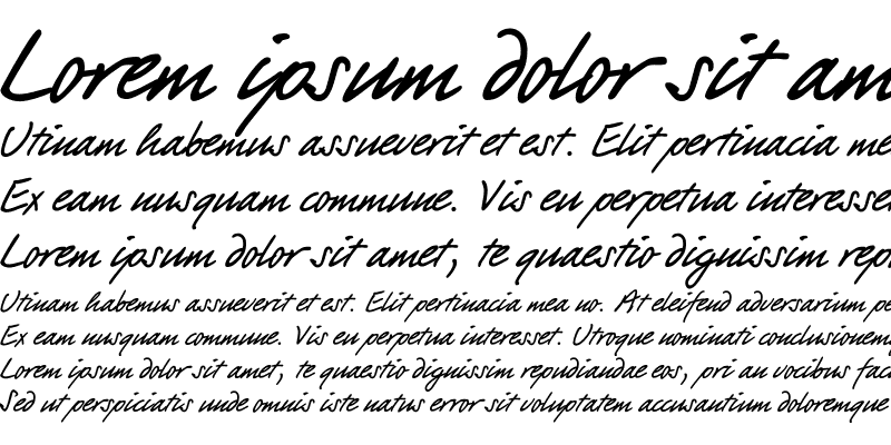 Sample of Barguzin Script Regular