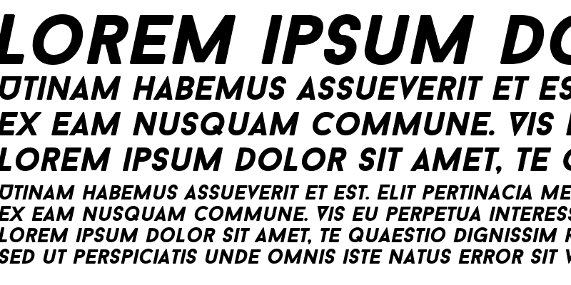 Sample of Baron Neue Black Italic