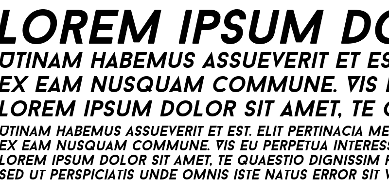 Sample of Baron Neue Bold Italic