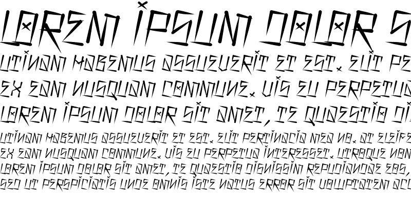 Sample of Barrio Rifa I Italic