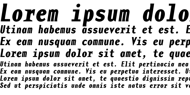 Sample of BaseMono Bold Italic