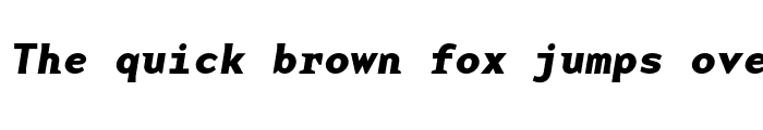 Preview of BaseMono Wide Bold Italic