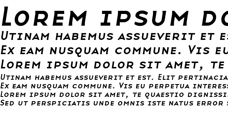 Sample of BaseNineSmallCaps Italic