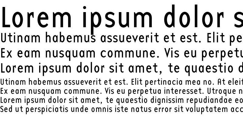 Sample of BaseTwelve Sans