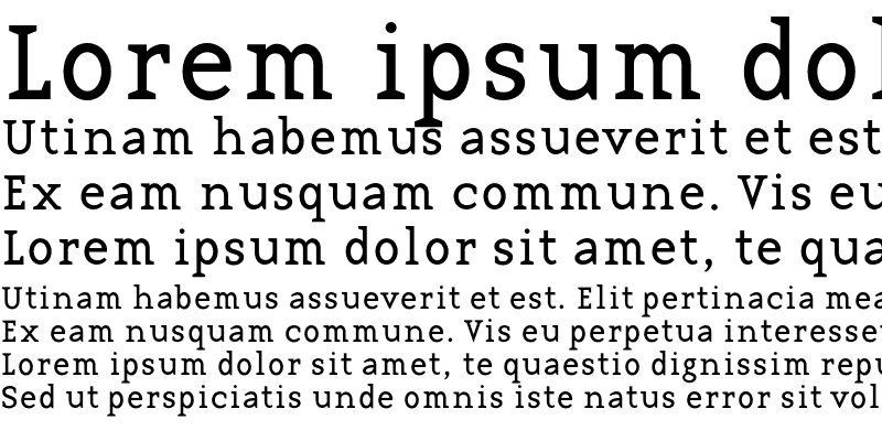 Sample of BaseTwelve Serif
