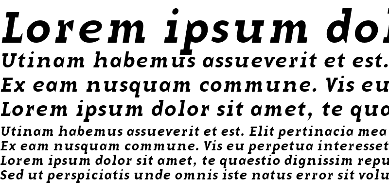Sample of BaseTwelveSerif, Italic