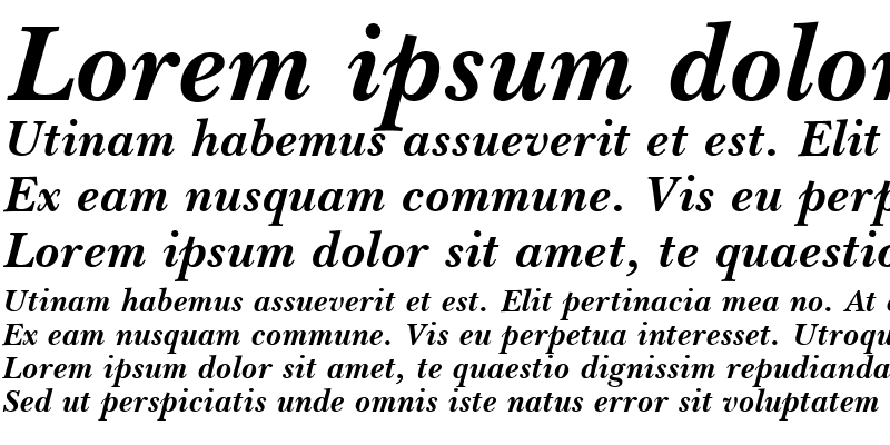 Sample of Basker Hand URW Bold Italic