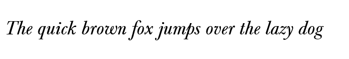 Preview of Baskerville Becker Italic
