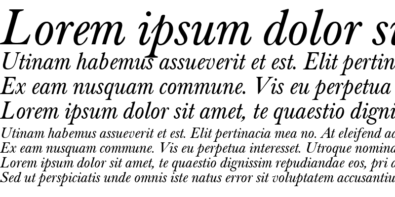 Sample of Baskerville Classico Italic