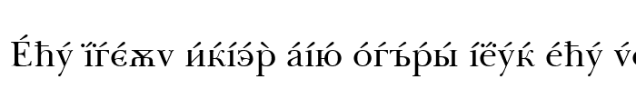 Preview of Baskerville Cyrillic Roman
