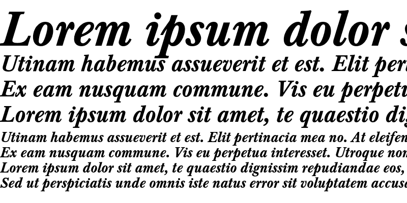 Sample of Baskerville T Medium Italic