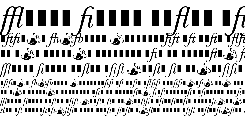 Sample of Baskerville1757Ligatures Italic