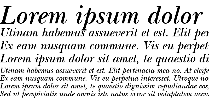 Sample of BaskervilleNova Bold Italic