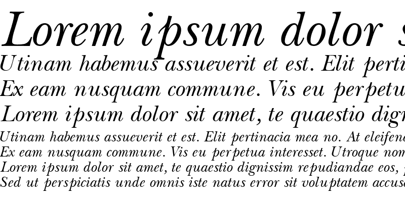 Sample of BaskervilleOSSSK Italic