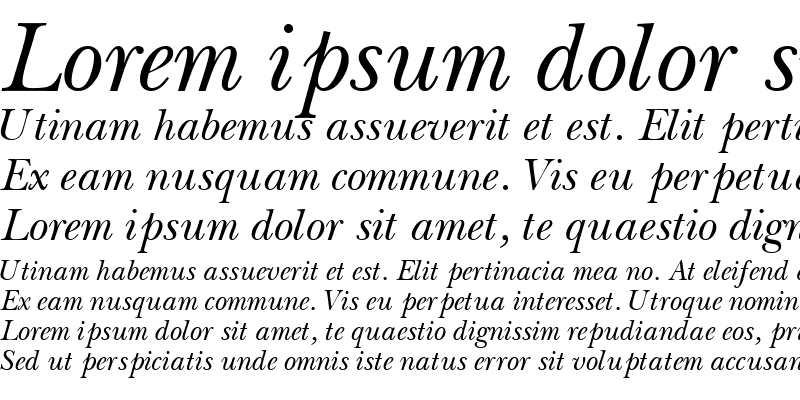 Sample of BaskervilleSSK Italic