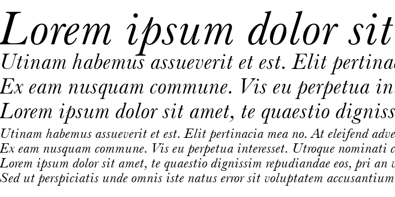 Sample of Baskervlle2 BT Italic