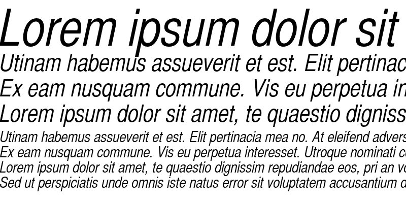 Sample of BastionC Italic