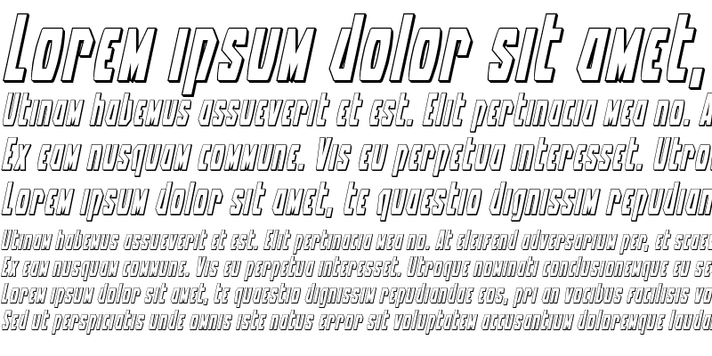 Sample of Battleworld 3D Italic