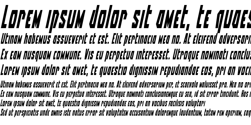 Sample of Battleworld Condensed Italic