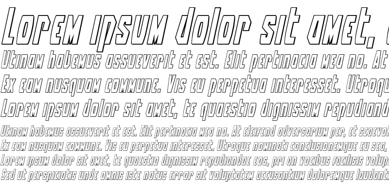 Sample of Battleworld Outline Italic