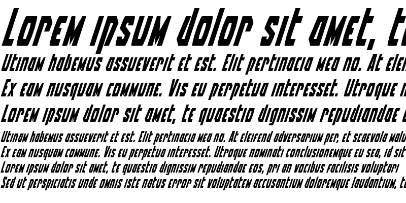 Sample of Battleworld Super-Italic Italic