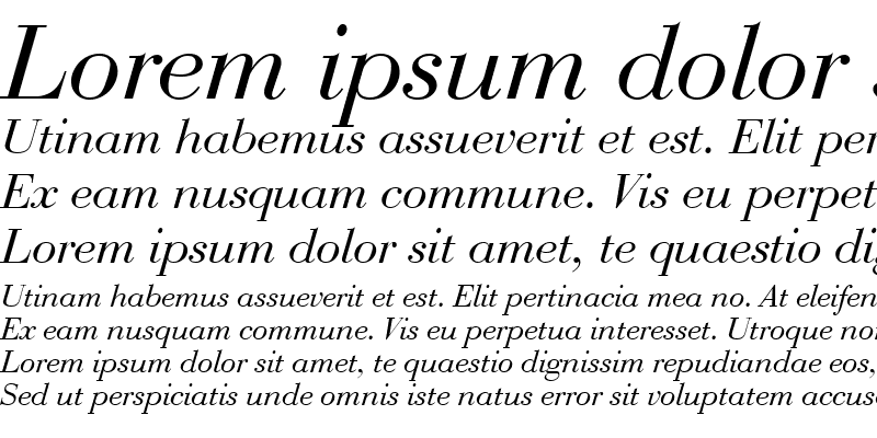 Sample of BauerBodD Italic