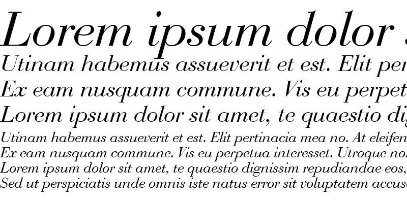Sample of BauerBodDEE Italic