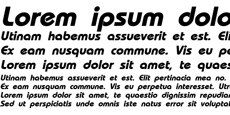 Sample of BauhausLH Bold Italic