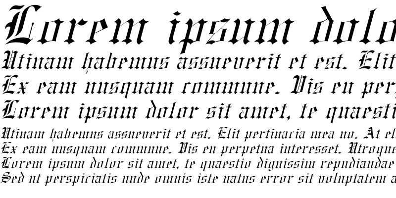 Sample of Baxter-Italic